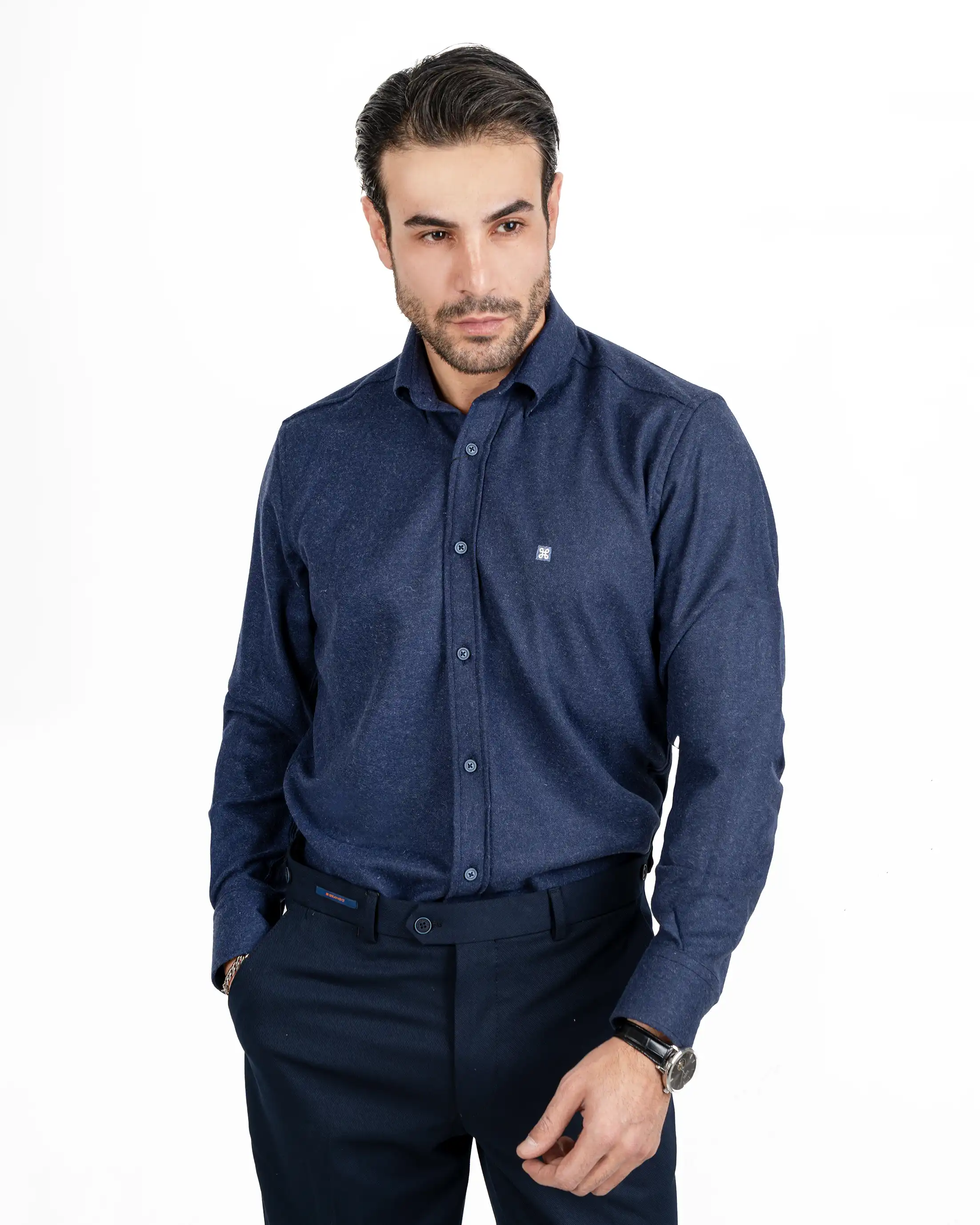 پیراهن پشم نازک فلانل 