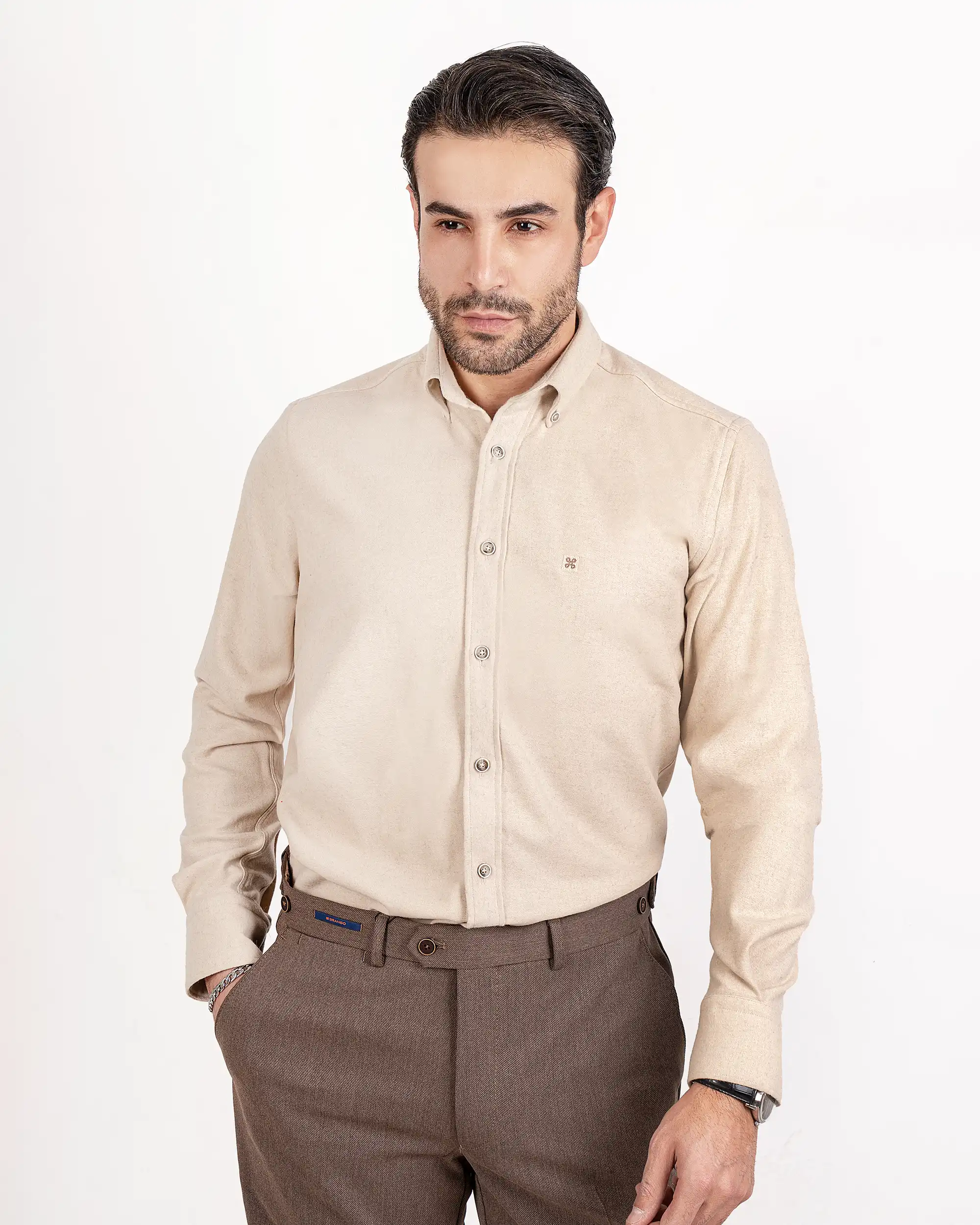 پیراهن پشم نازک فلانل 