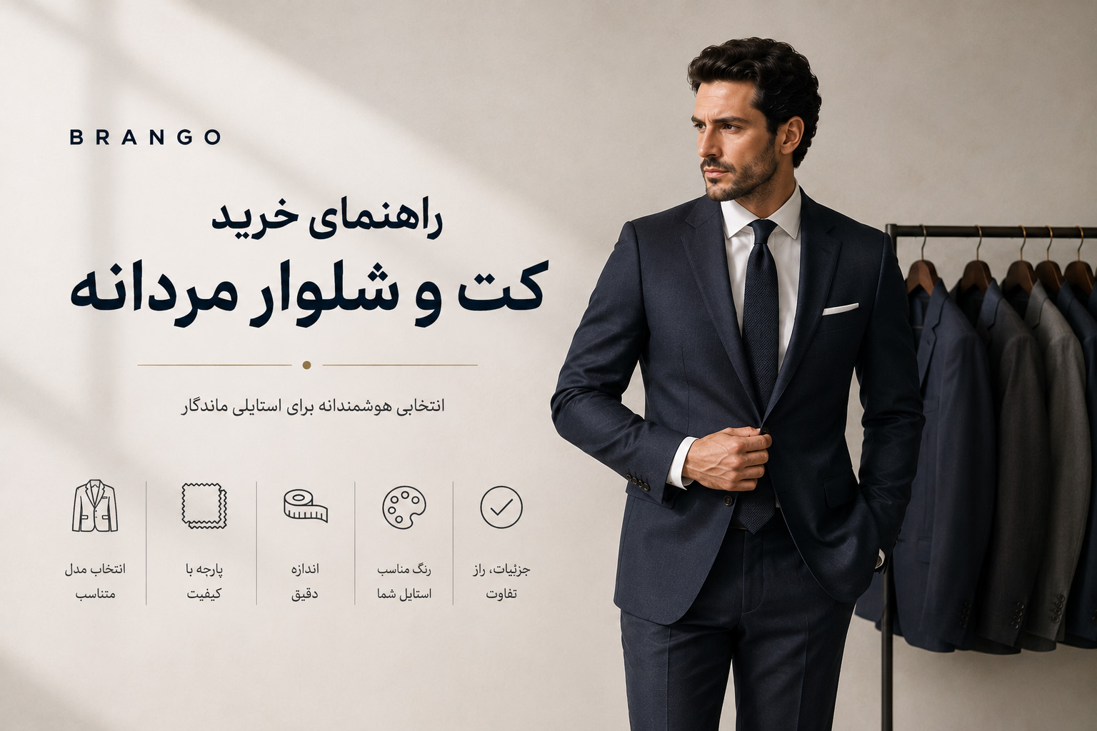 راهنمای خرید کت و شلوار مردانه