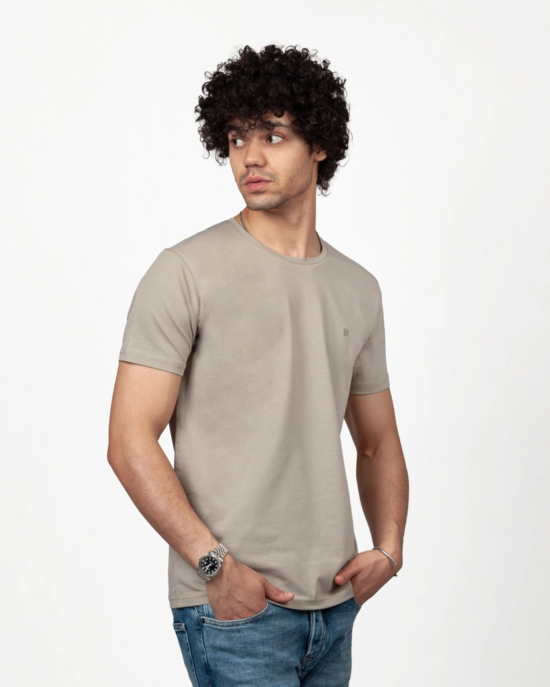 تیشرت یقه گرد ساده
