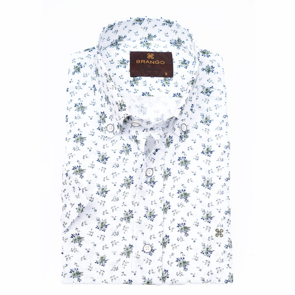 پیراهن آستین کوتاه گل دار