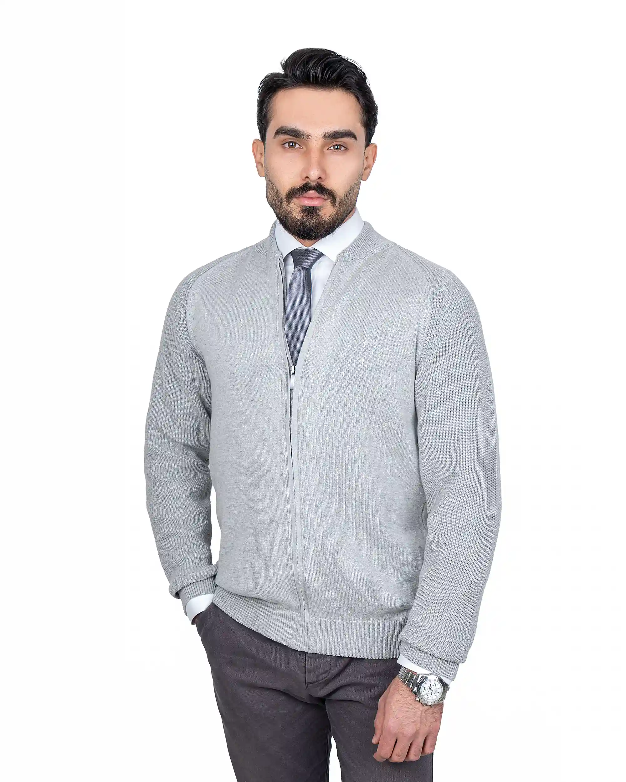 سویشرت آستین بافت