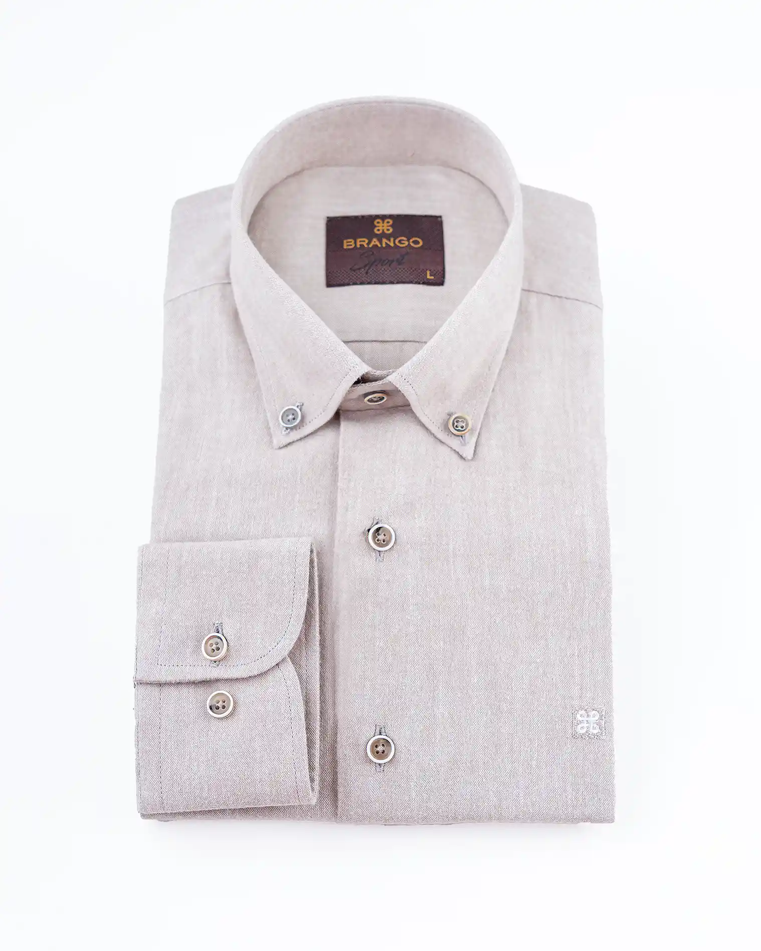 پیراهن آستین بلند یقه دکمه دار