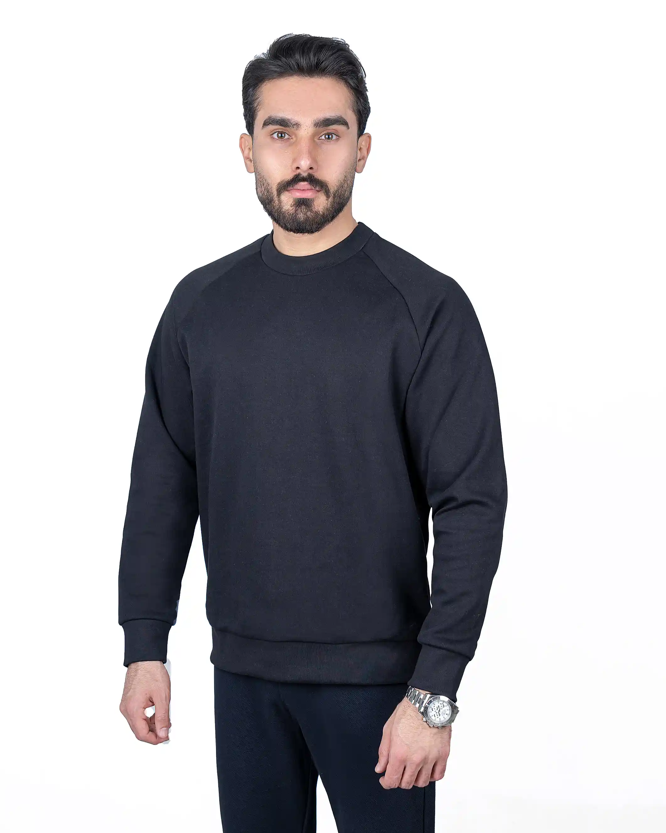 پلیور یقه گرد آستین رگلان دورو استیج