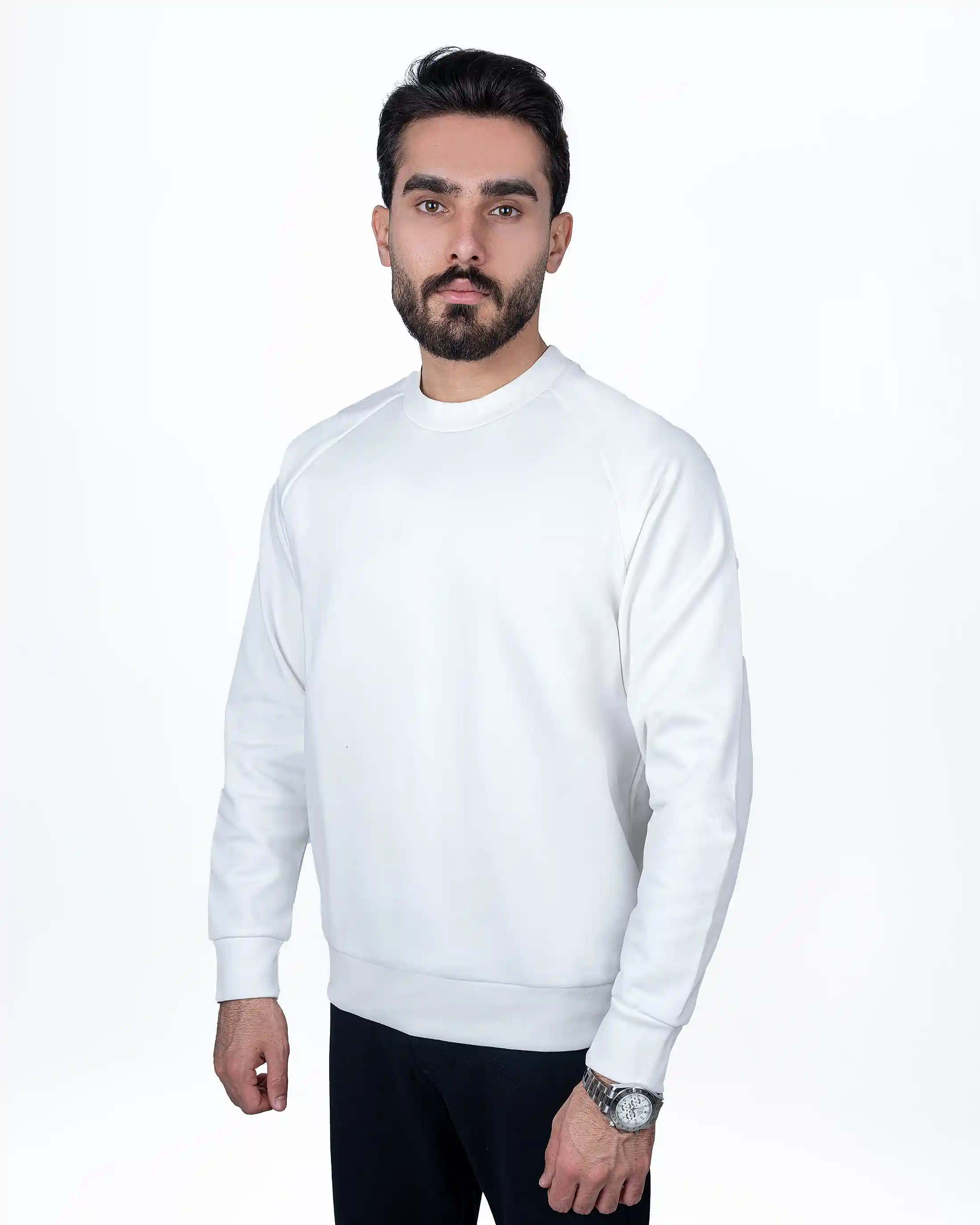 پلیور یقه گرد آستین رگلان دورو استیج