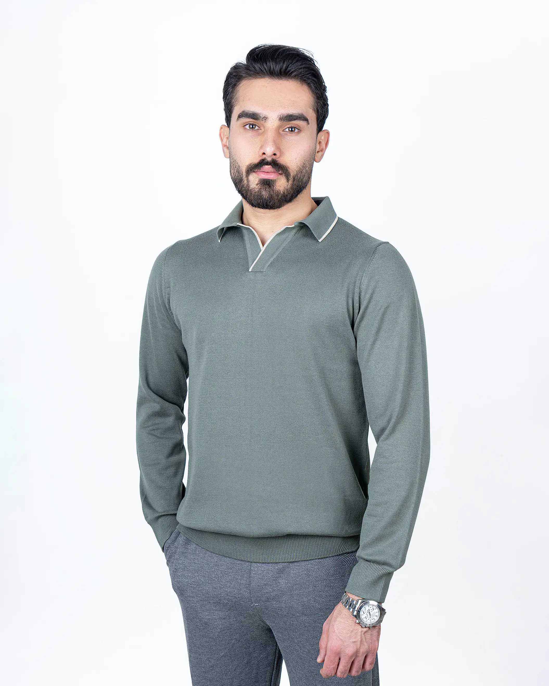 پلیور یقه هفت پولو