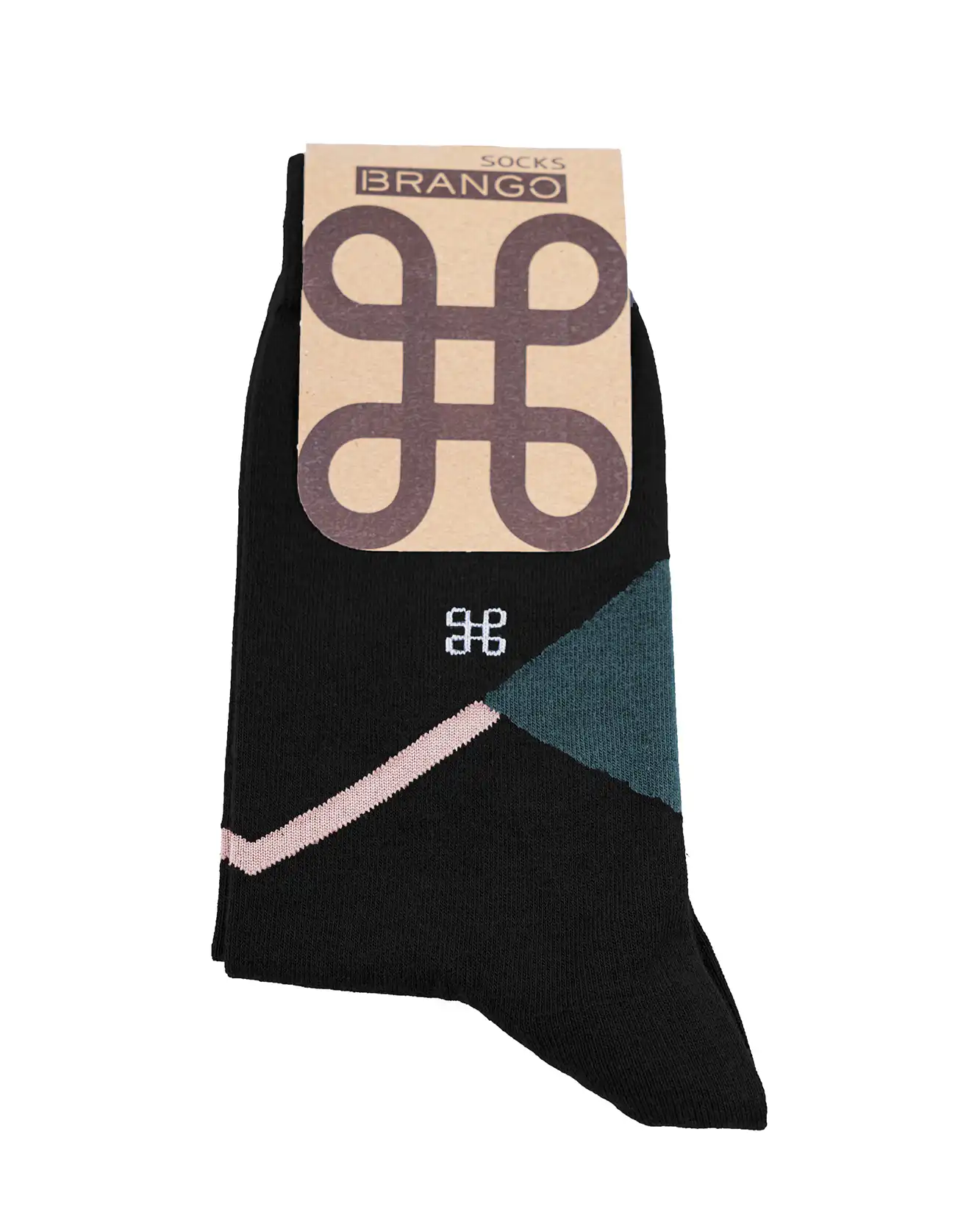 جوراب ساق دار طرح تک لوزی 