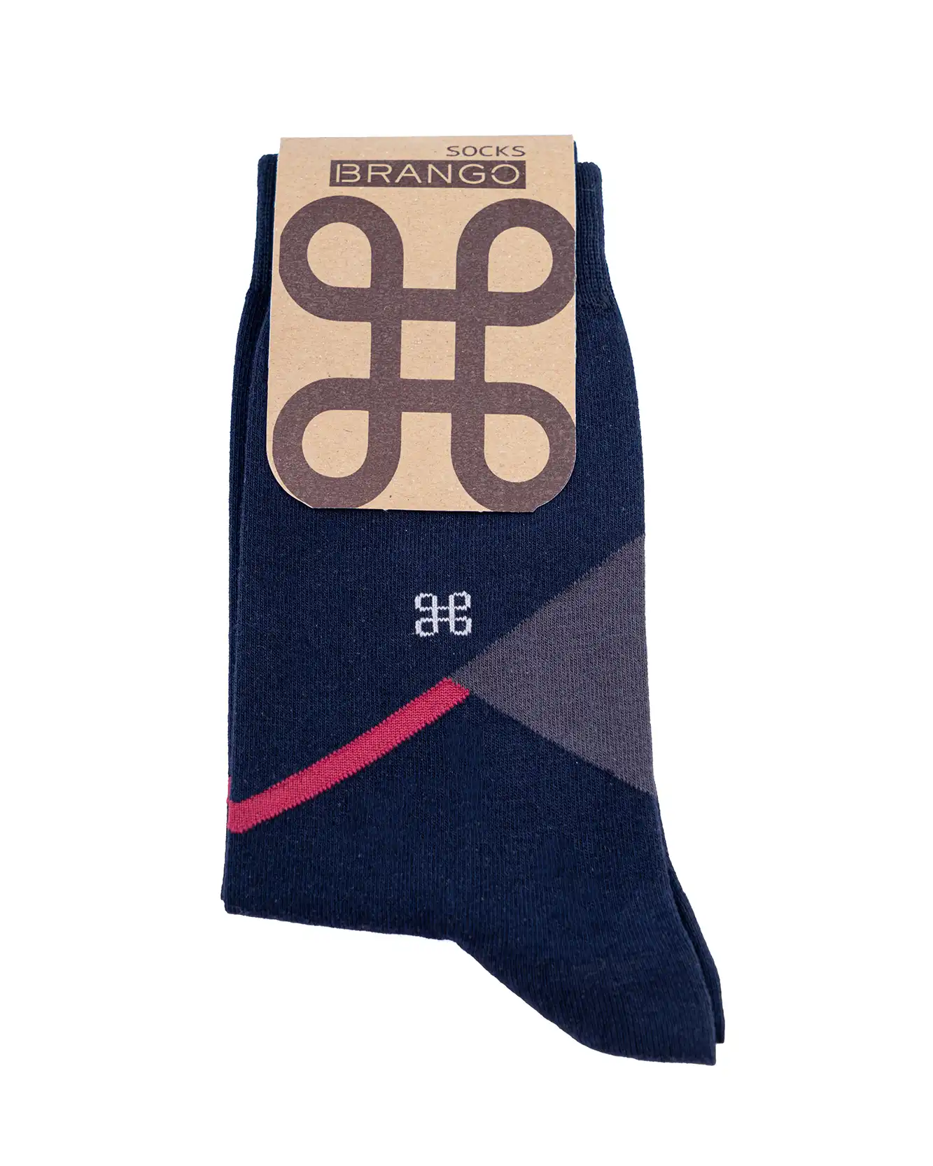 جوراب ساق دار طرح تک لوزی 