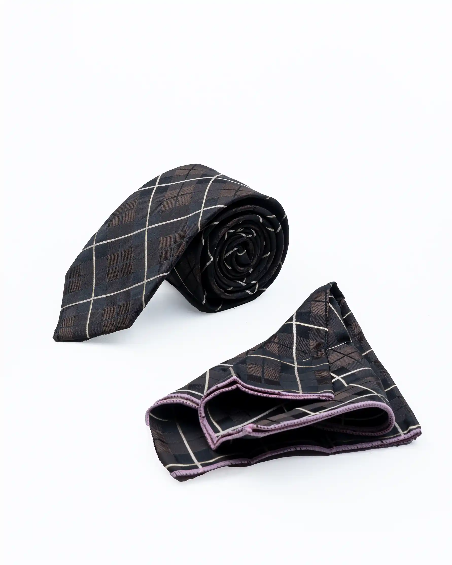 ست کراوات و پوشت plaid