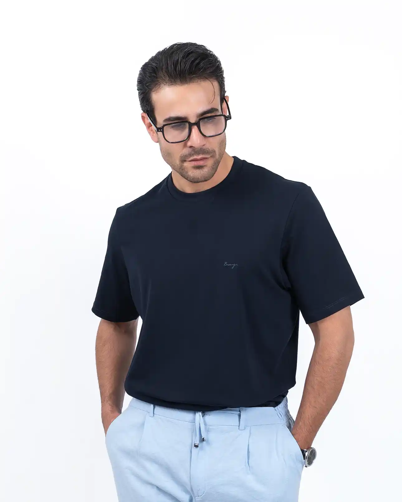 تیشرت یقه گرد رگولار فیت 