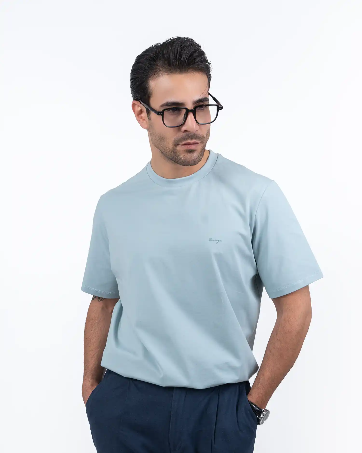 تیشرت یقه گرد رگولار فیت 
