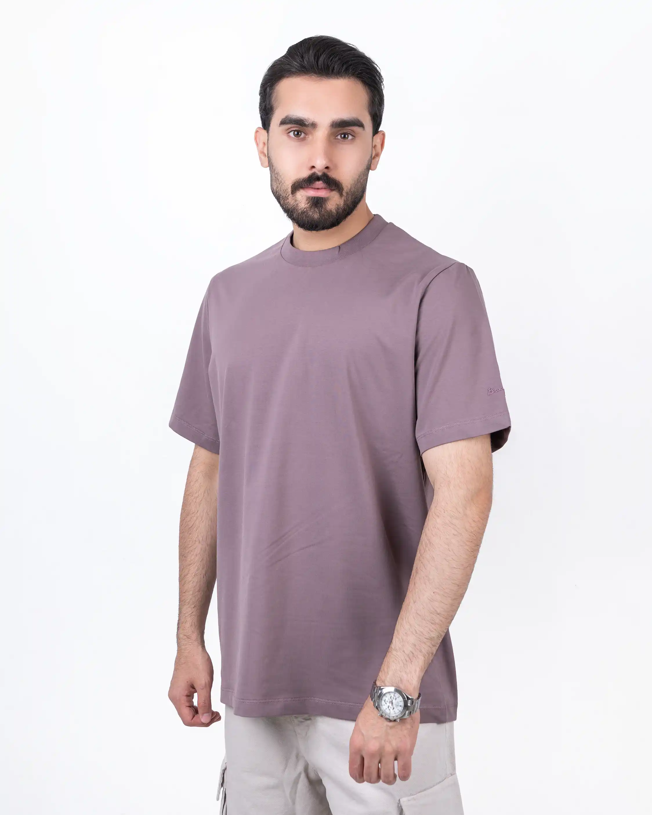 تیشرت یقه گرد رگولار brango sleeve