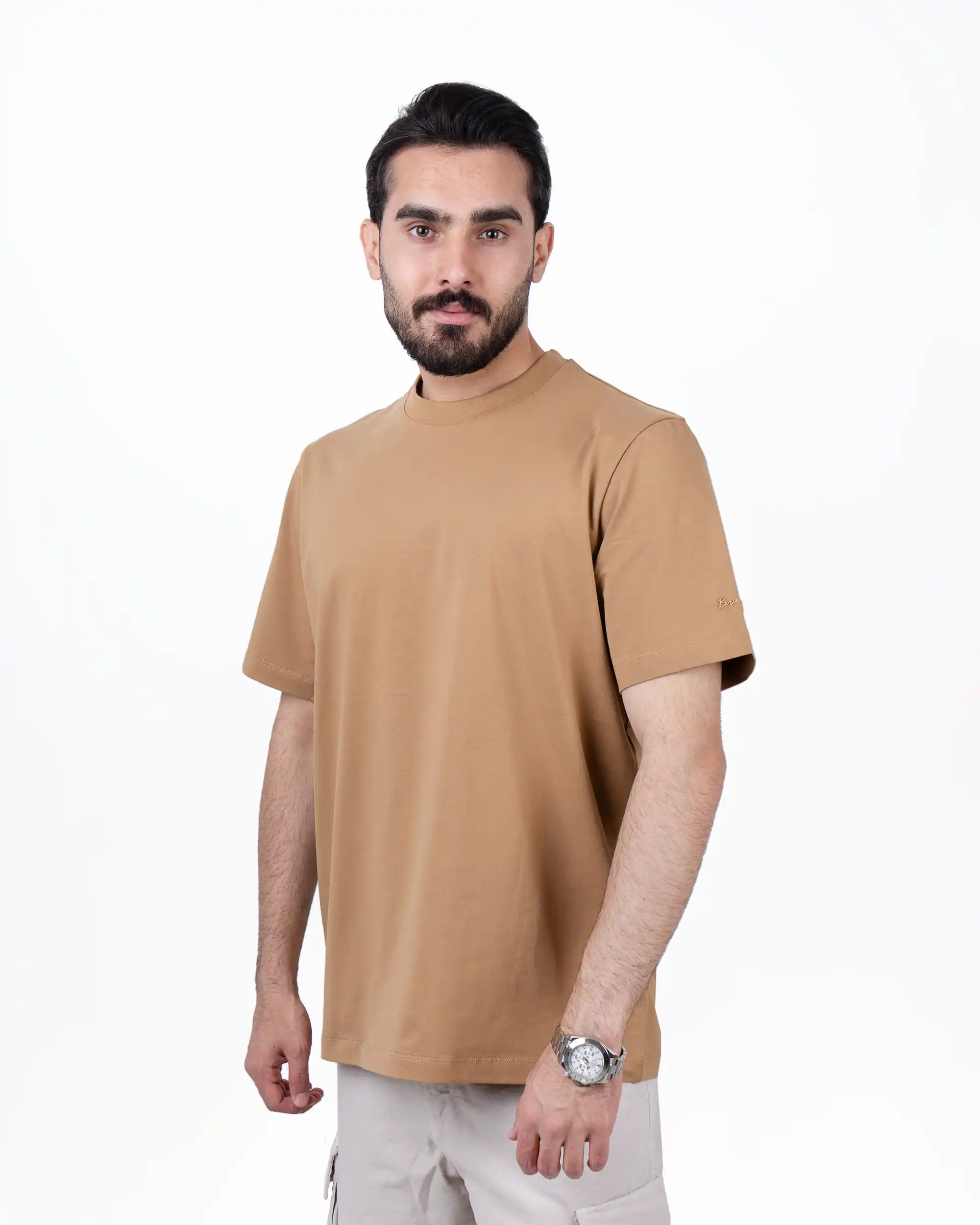 تیشرت یقه گرد رگولار brango sleeve