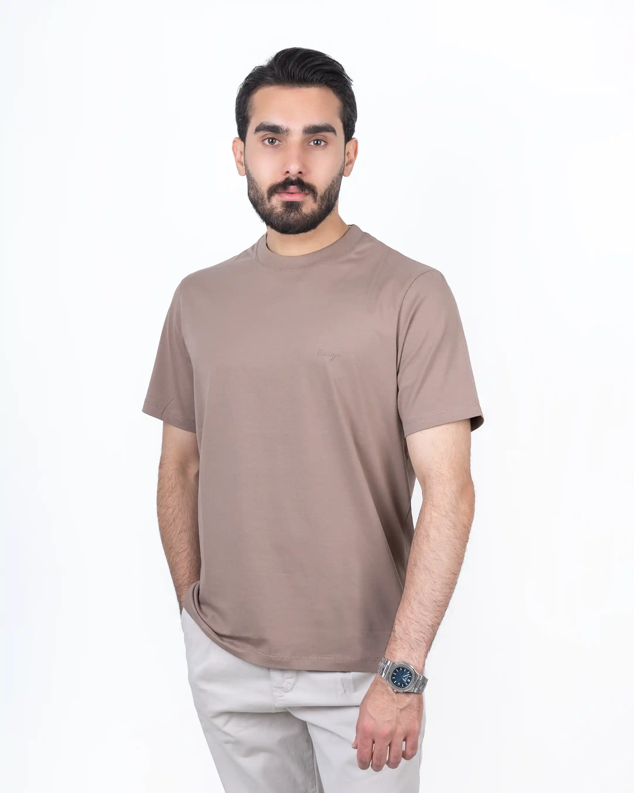 تیشرت یقه گرد اسلیم Basic 