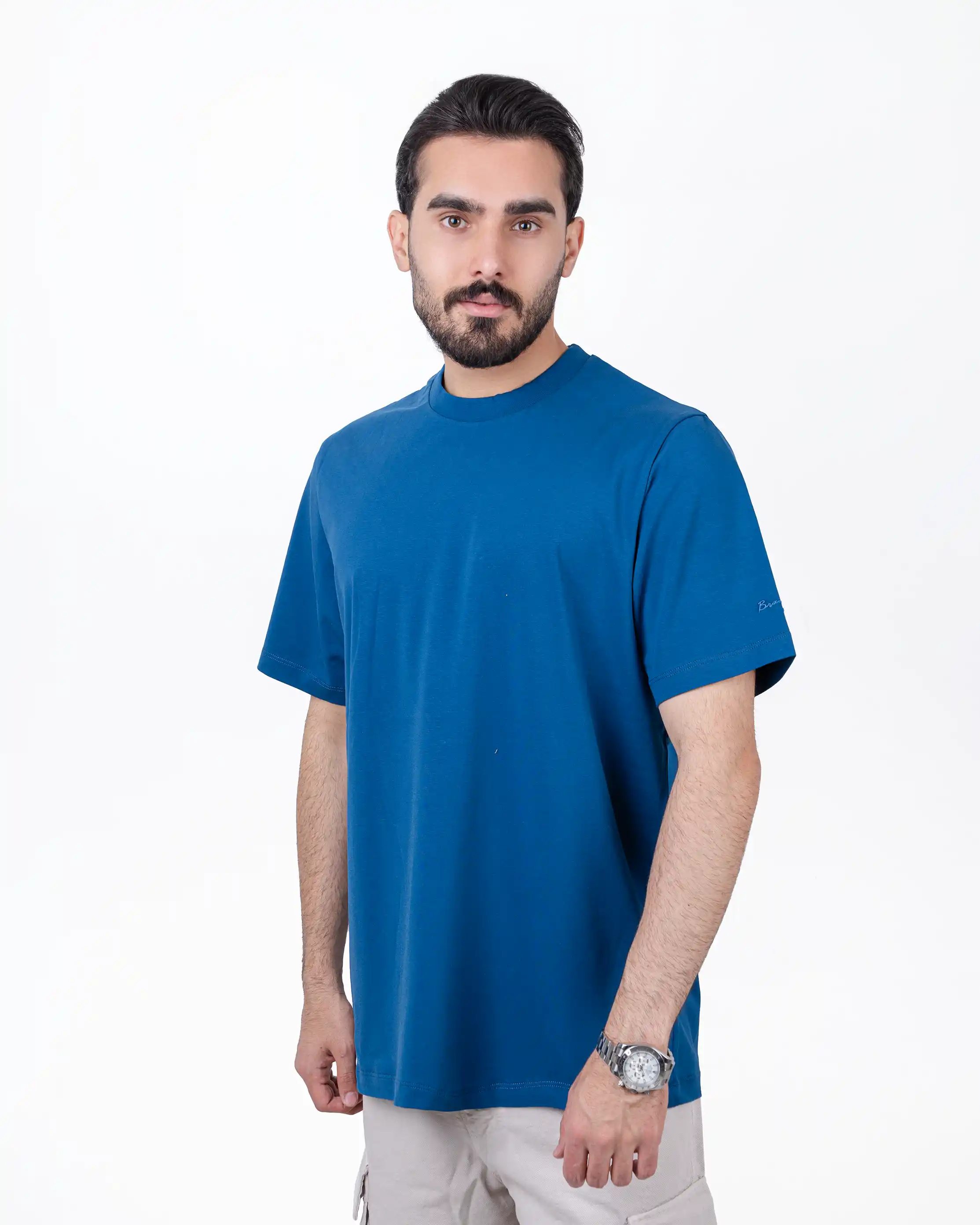تیشرت یقه گرد رگولار brango sleeve