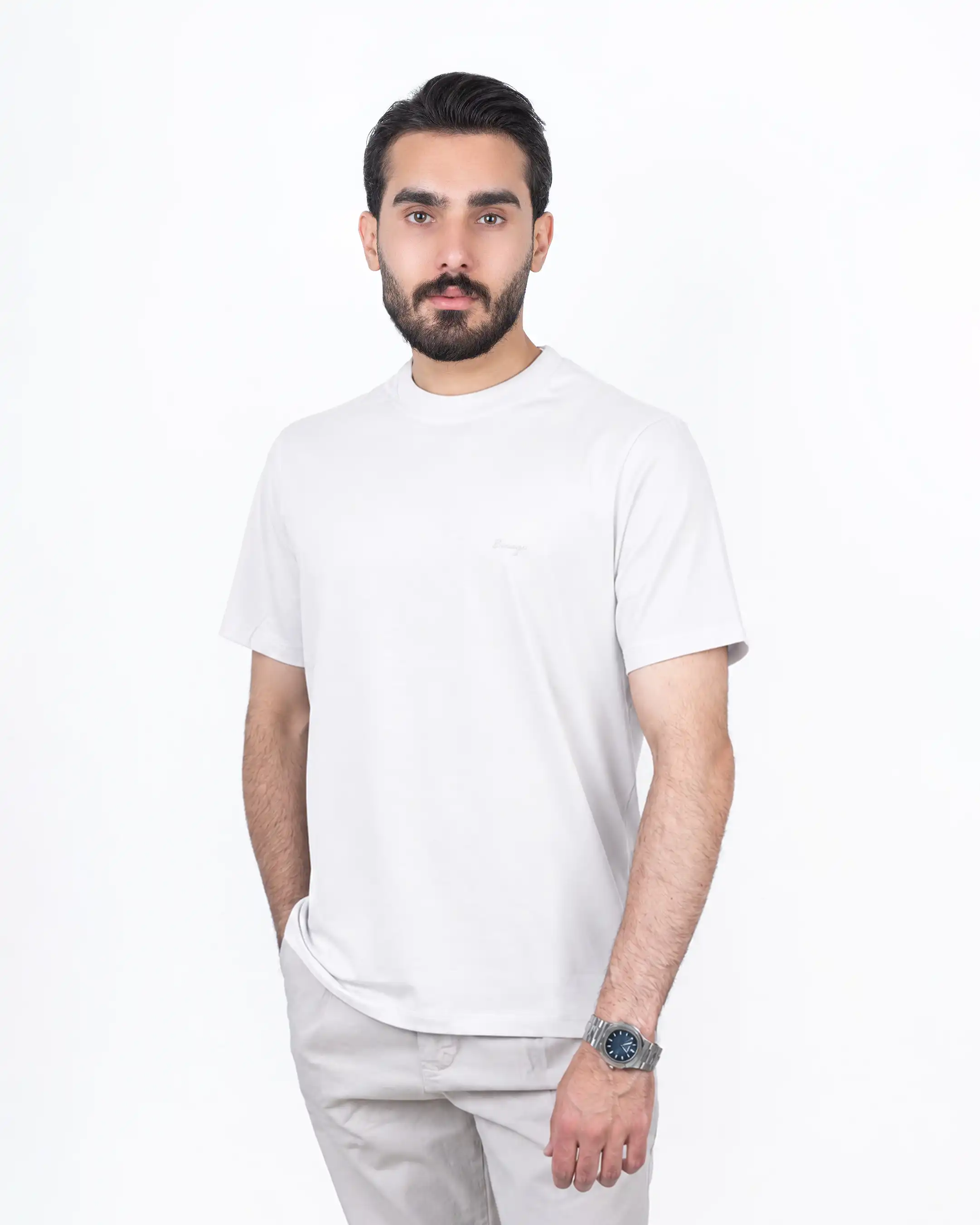 تیشرت یقه گرد اسلیم Basic 