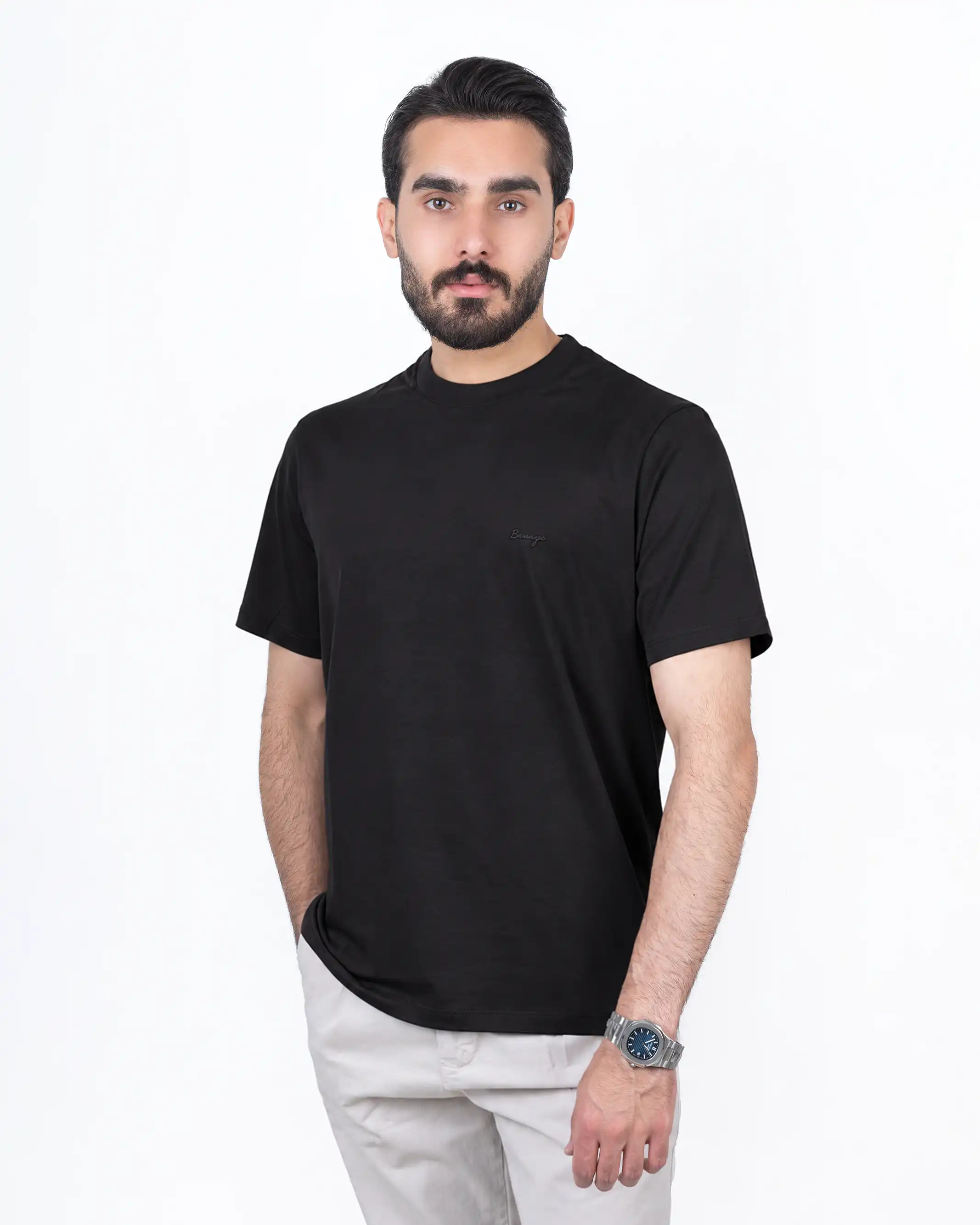 تیشرت یقه گرد اسلیم Basic 